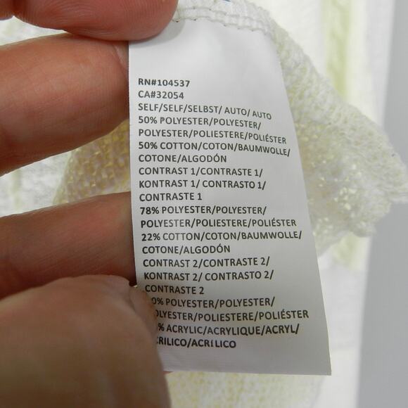 Anthropologie Tiny Boho Lace Open Draped Long Cardigan Size XS Ivory Cream Knit - Picture 7 of 12